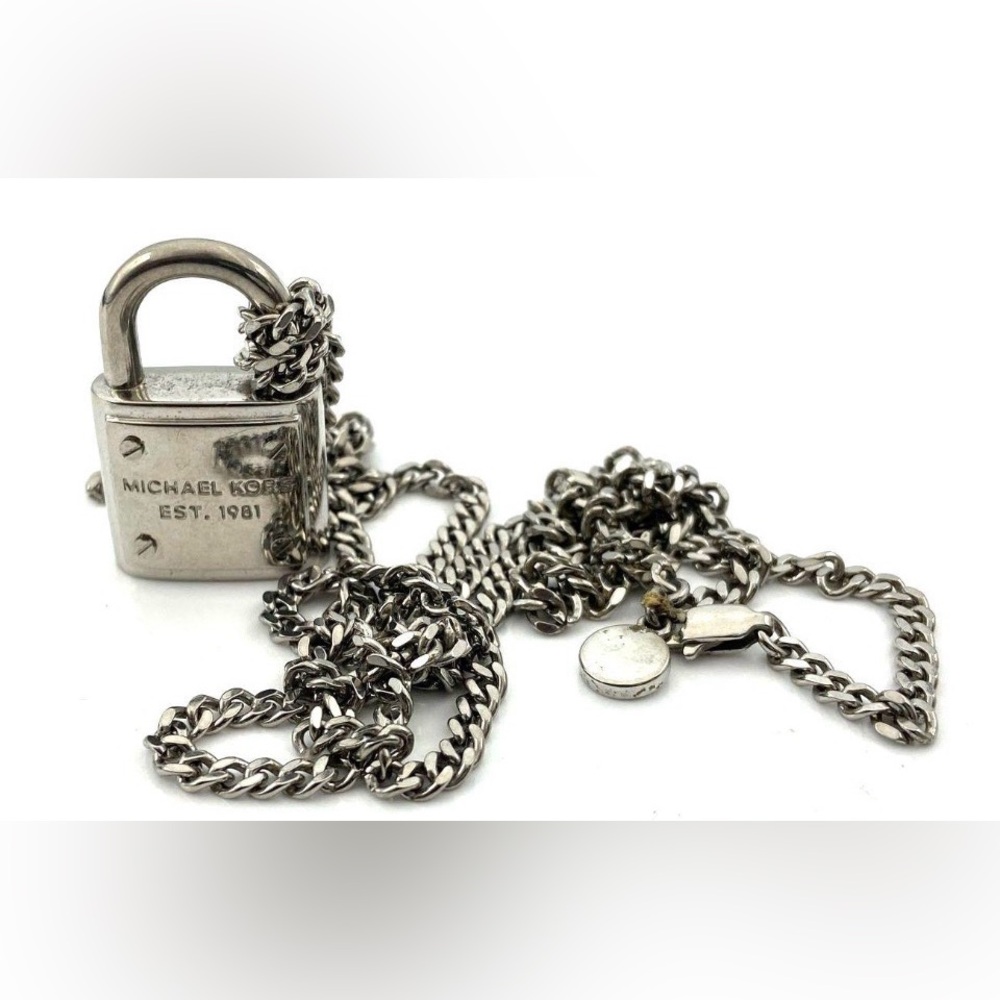 Michael Kors Iconic Padlock Charm Necklace